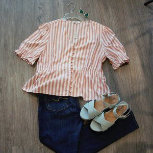Madewell Peplum Popover Top